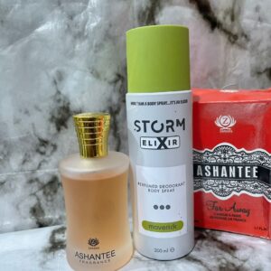 Ashantee Fragrance Perfume with Storm Elixir Body Spray Combo