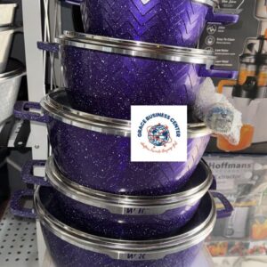 Luxury Purple Granite Cookware Set – Complete Set