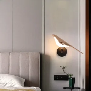 Bird shape wall lamps